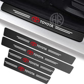 Universal Car Door Sill Protectors Durable 4 Piece Guard Set